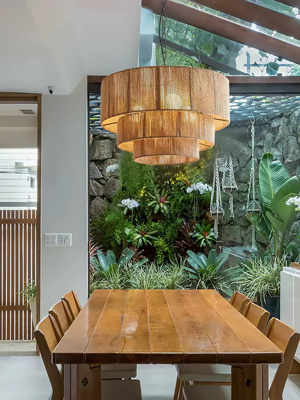 Cascade Rustiek jute Hanglamp