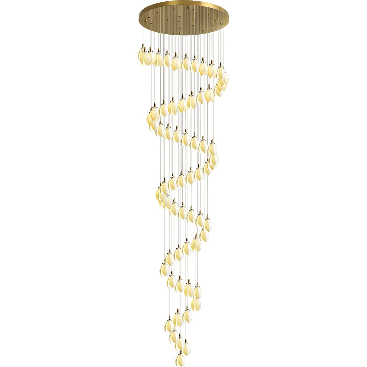 Caphayra Floral keramische messing Kroonluchter