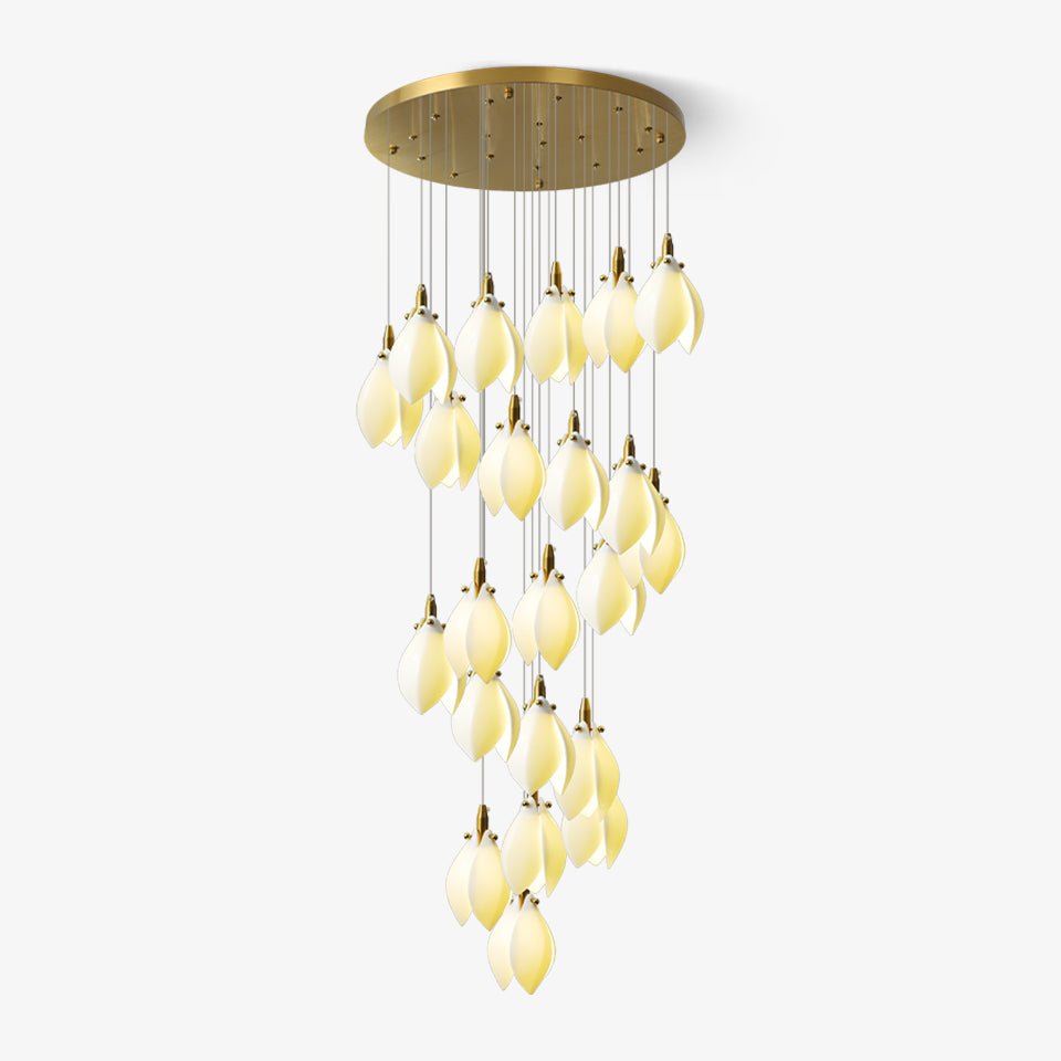 Caphayra Floral keramische messing Kroonluchter