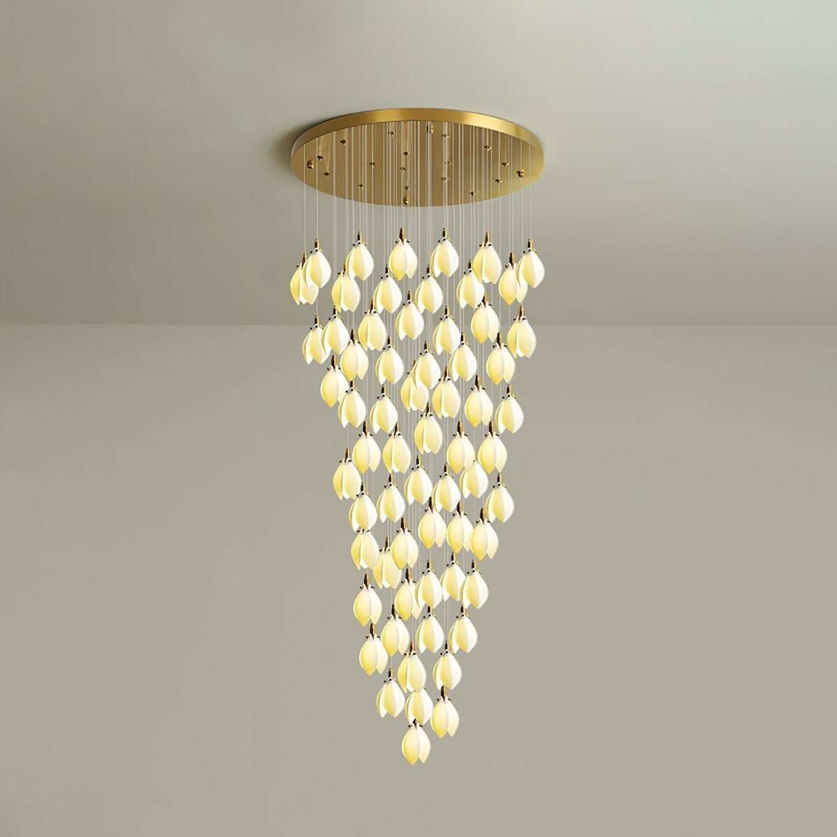 Caphayra Floral keramische messing Kroonluchter