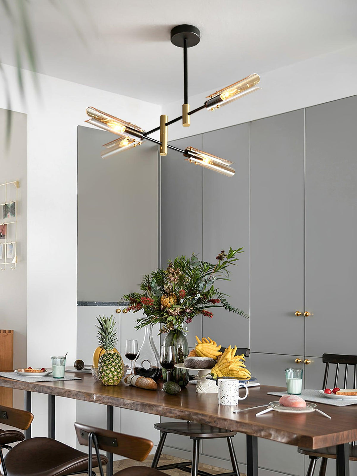 Eloz dubbele kroonluchter met 6-licht modern