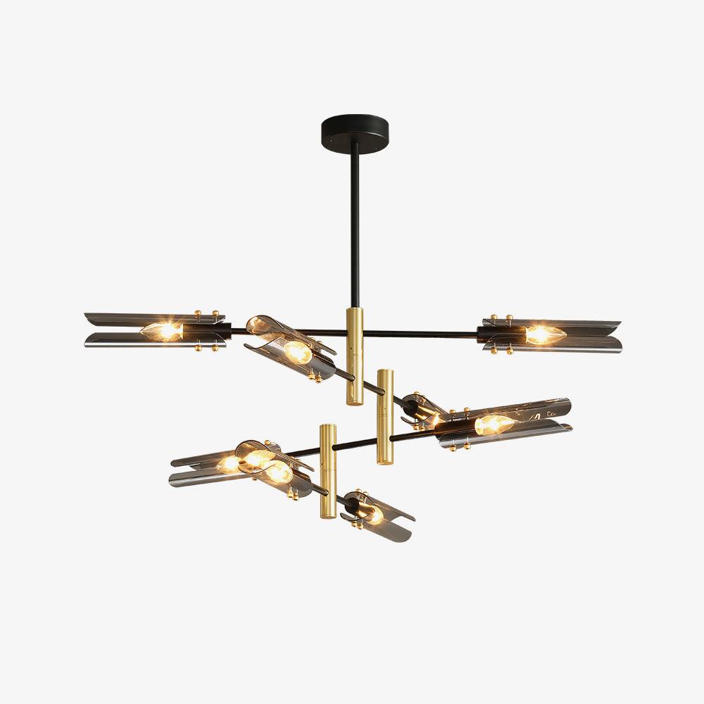 Eloz dubbele kroonluchter met 6-licht modern