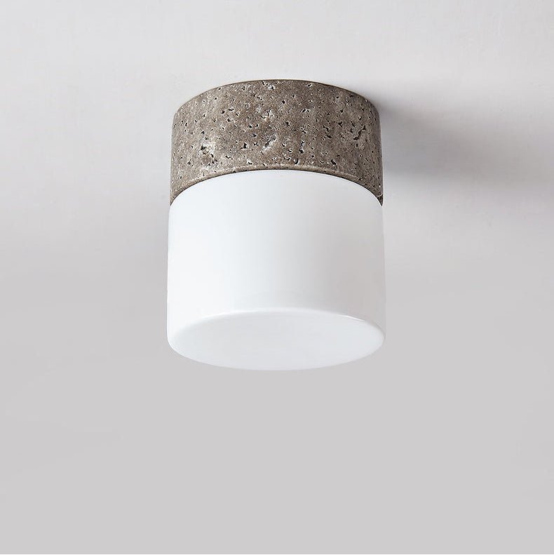 Valirina plafondlamp in travertin