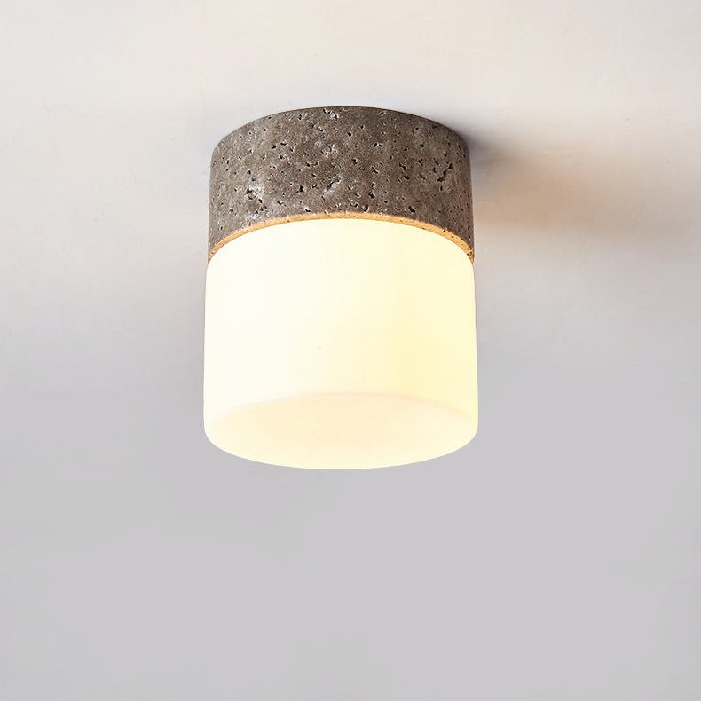 Valirina plafondlamp in travertin