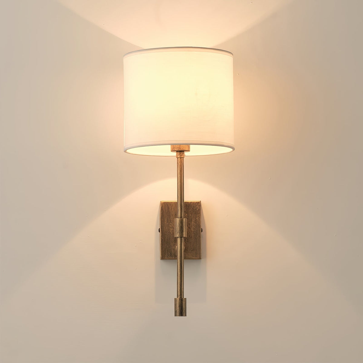 Eirikuvyo moderne minimalistische wandlamp van metaal en stof