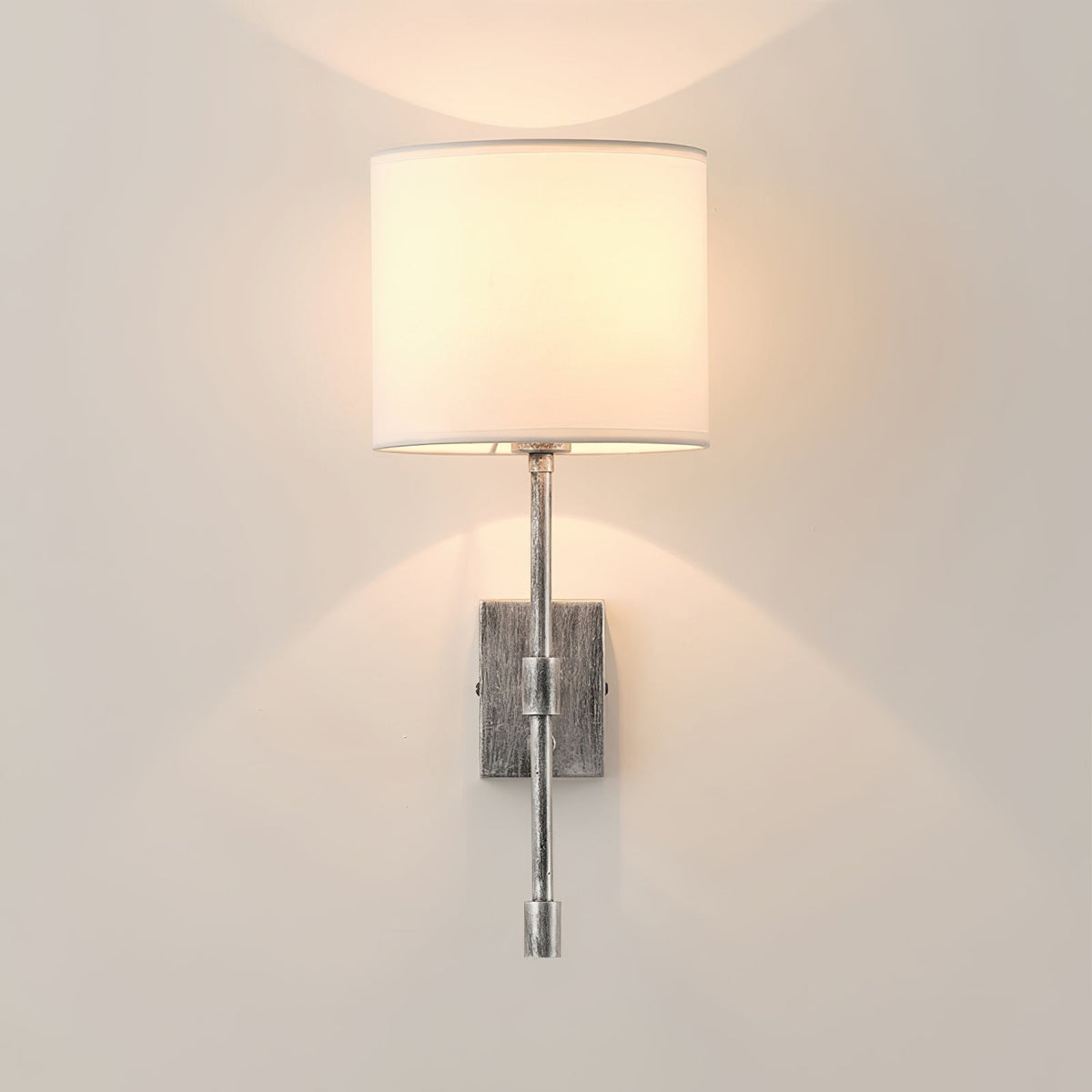 Eirikuvyo moderne minimalistische wandlamp van metaal en stof