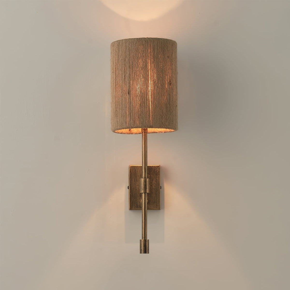Eirikuvyo moderne minimalistische wandlamp van metaal en stof