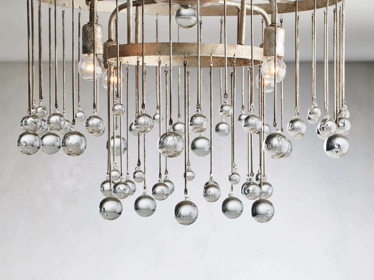 Fljotuvyo Postmodern luxe messing Kristallen Vlakke plafondlamp