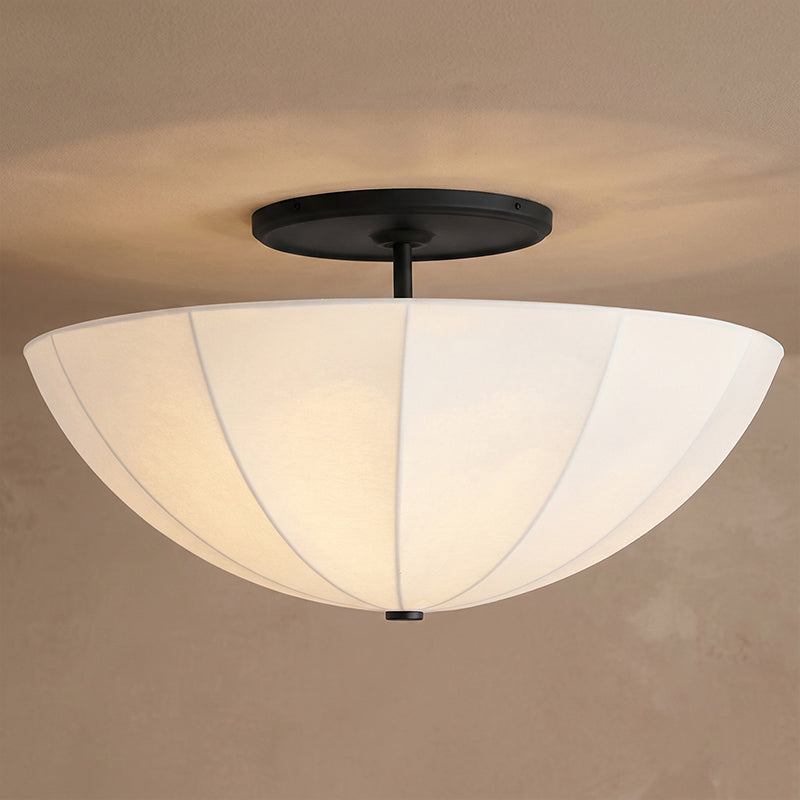 Renaia Semi-Vlakke plafondlamp van Stof