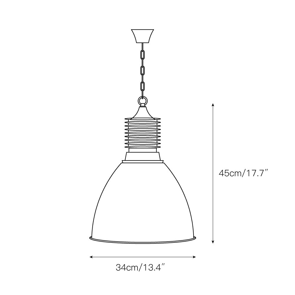 Kvennuvys moderne minimalistische hanglamp van aluminium