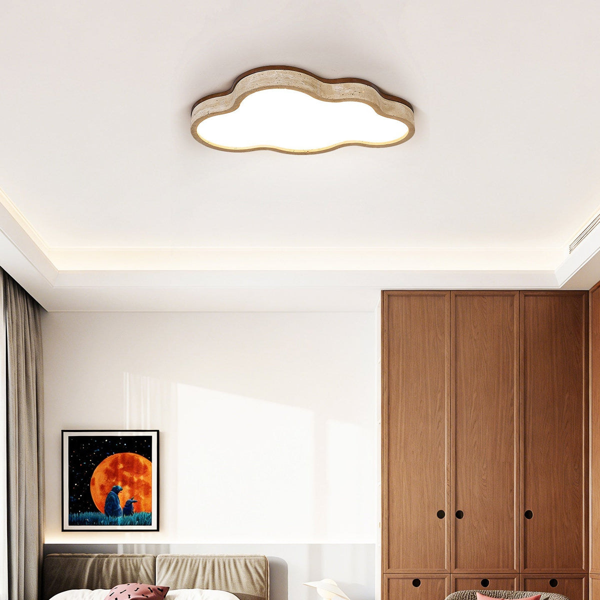 Lioreine plafondlamp met wolkenvorm