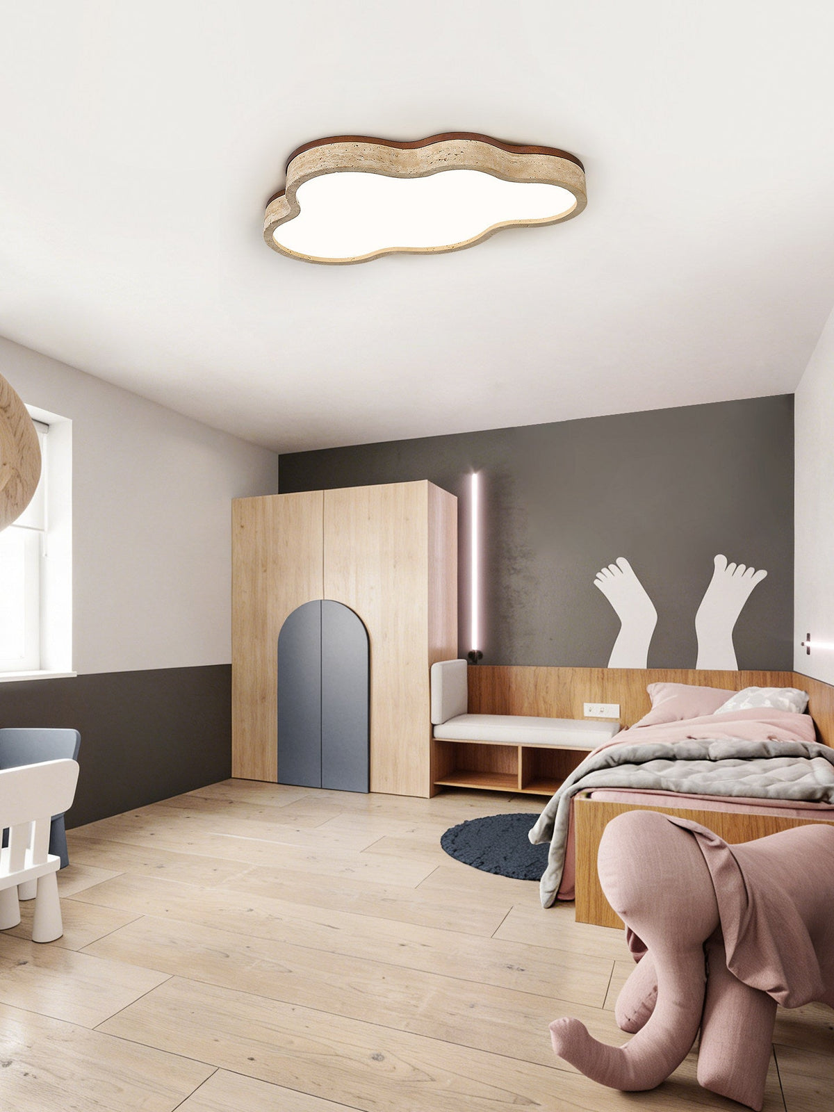 Lioreine plafondlamp met wolkenvorm