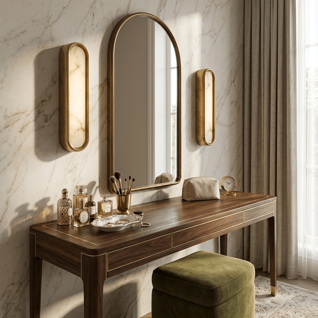 Evariste Aurelia Arch albasten wandlamp