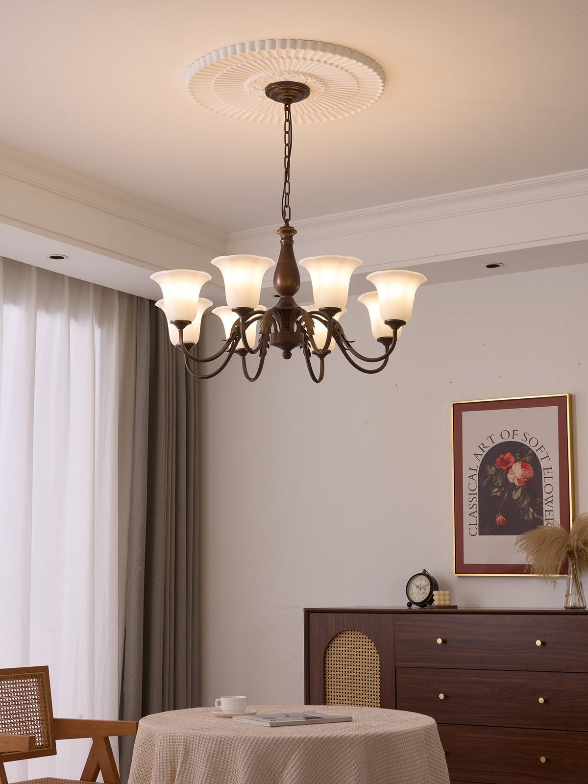 Uveleth Traditionele Elegantie glas Kroonluchter