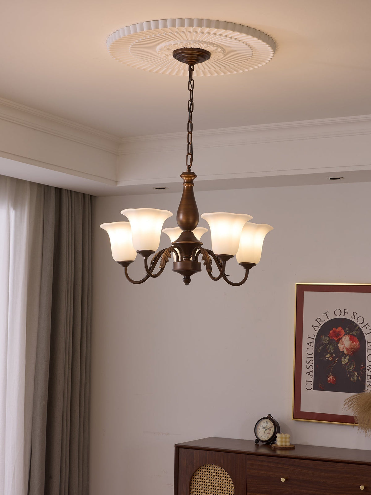 Uveleth Traditionele Elegantie glas Kroonluchter