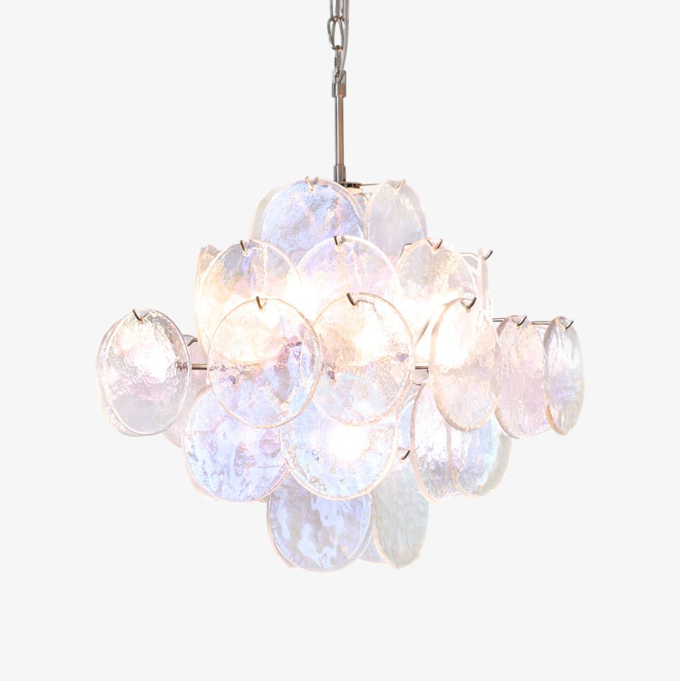 Selerira Kroonluchter Iridescent Murano Disc Layered