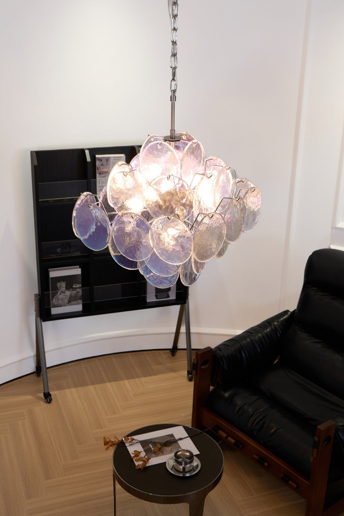 Selerira Kroonluchter Iridescent Murano Disc Layered