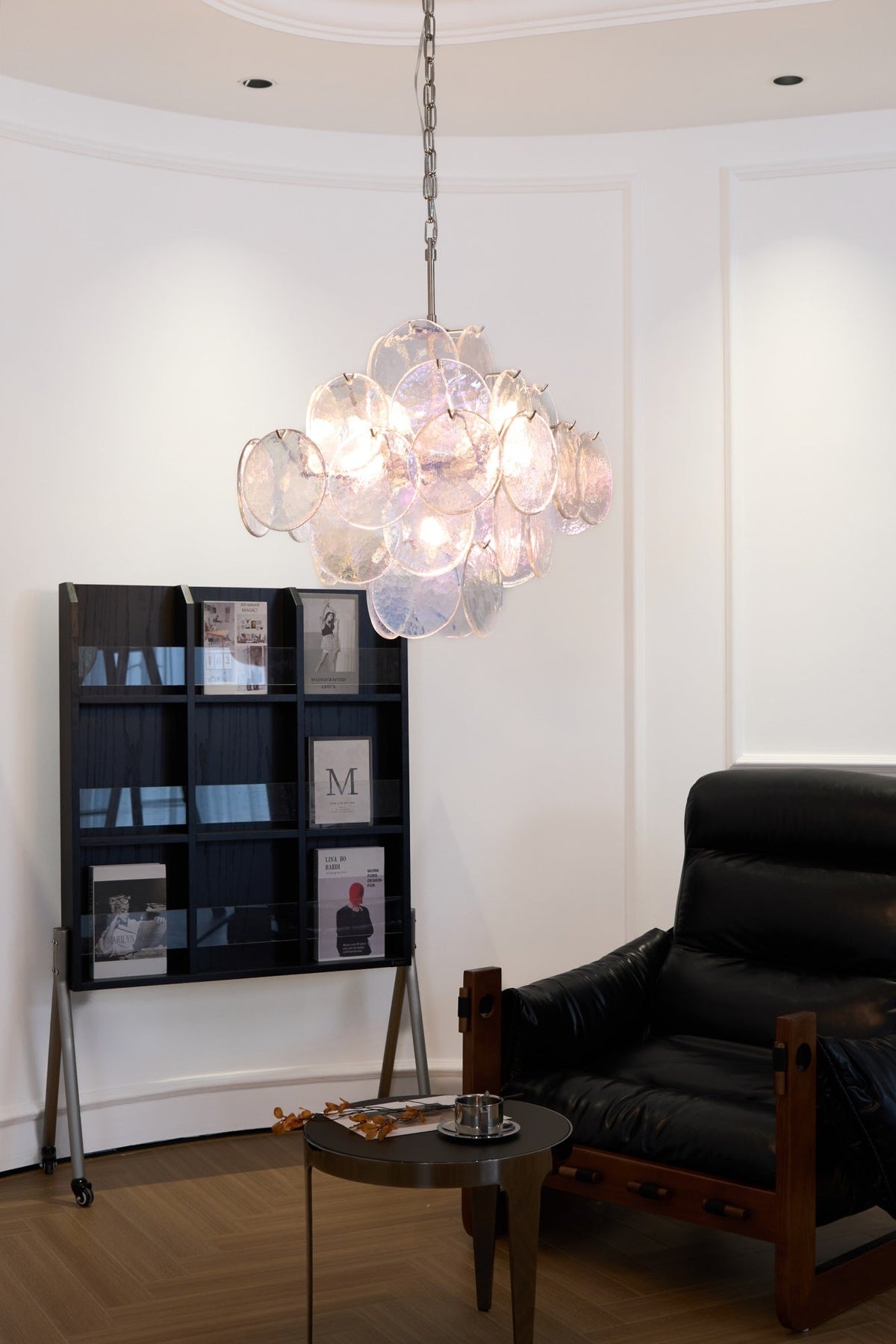 Selerira Kroonluchter Iridescent Murano Disc Layered