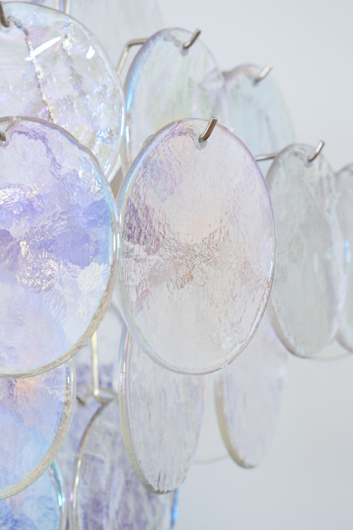Selerira Kroonluchter Iridescent Murano Disc Layered