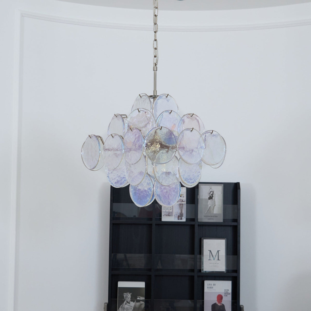 Selerira Kroonluchter Iridescent Murano Disc Layered