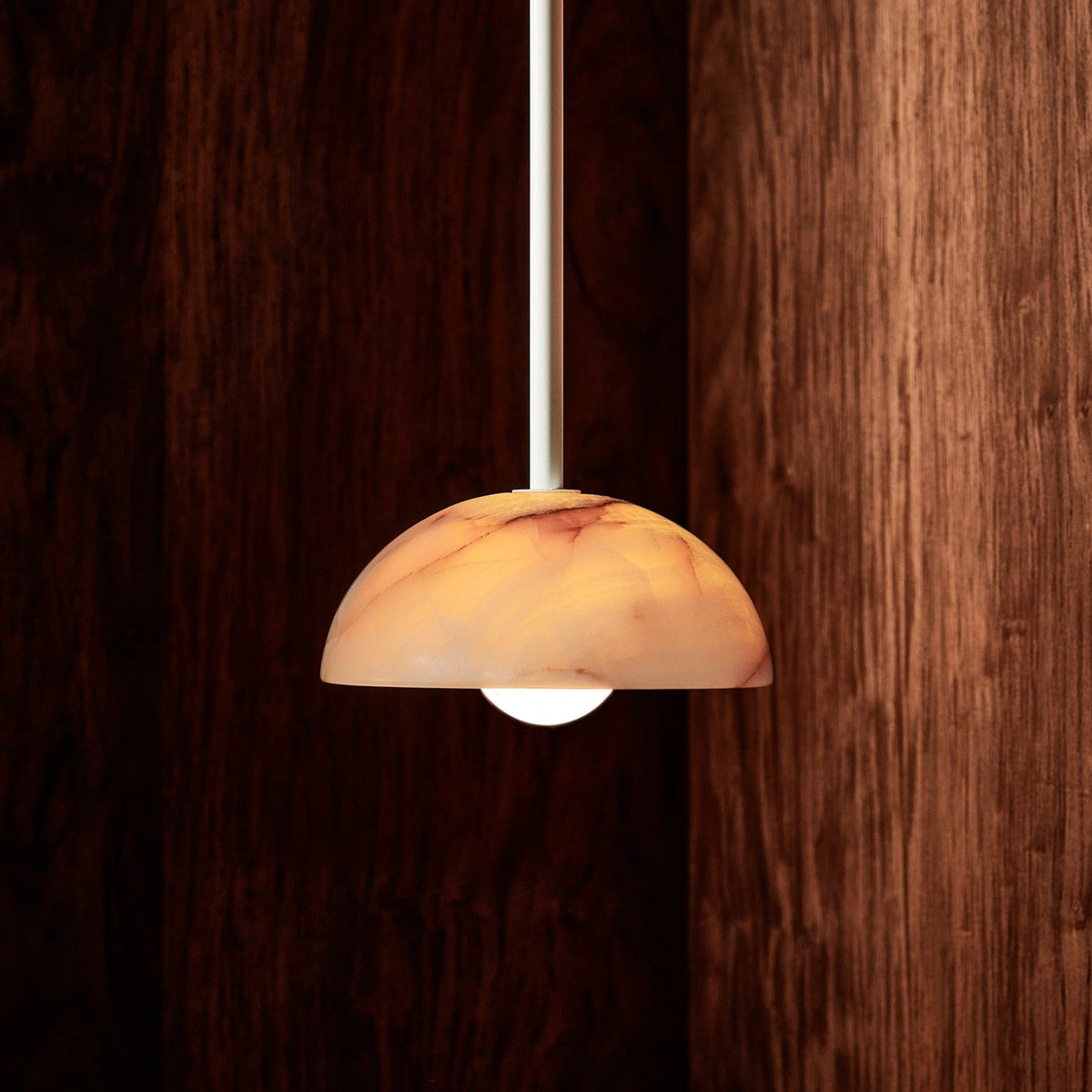 Eronex Moderne minimalistische elegantie hanglamp van glas van jade en messing