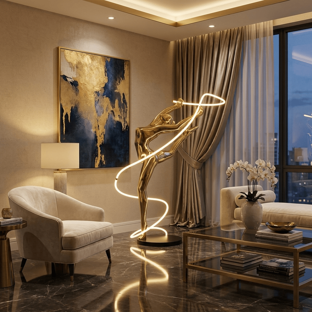 Elaeline Ribbon Dancer vloerlamp