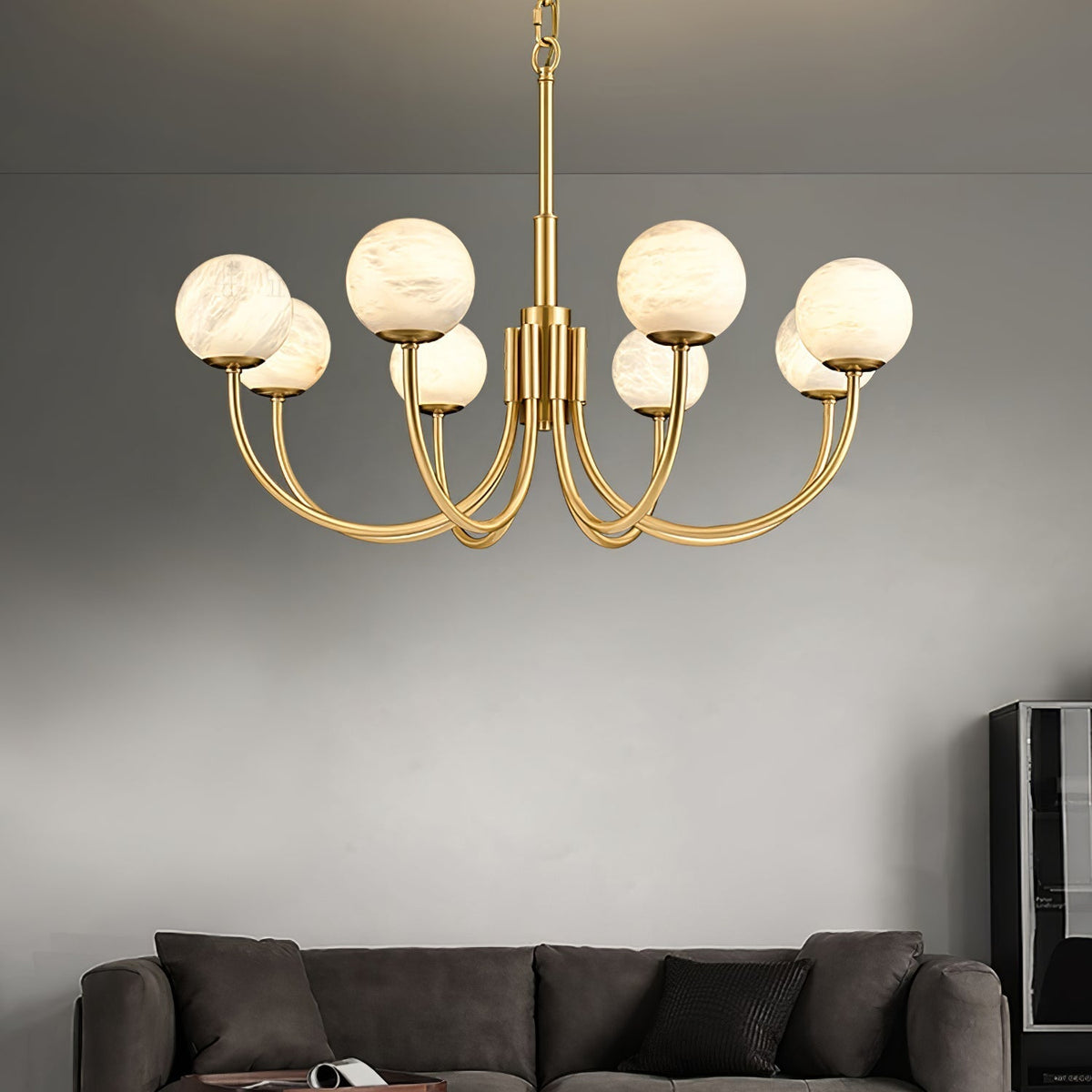 Alira Vintage albasten kroonluchter
