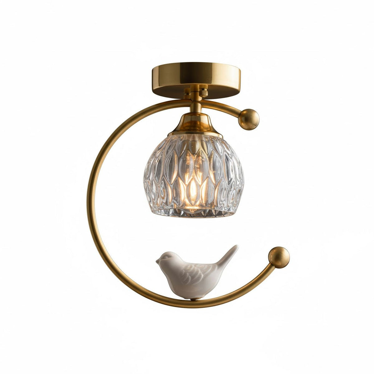 Otis Linearo Artistiek Keramiek Vogel Plafondlamp