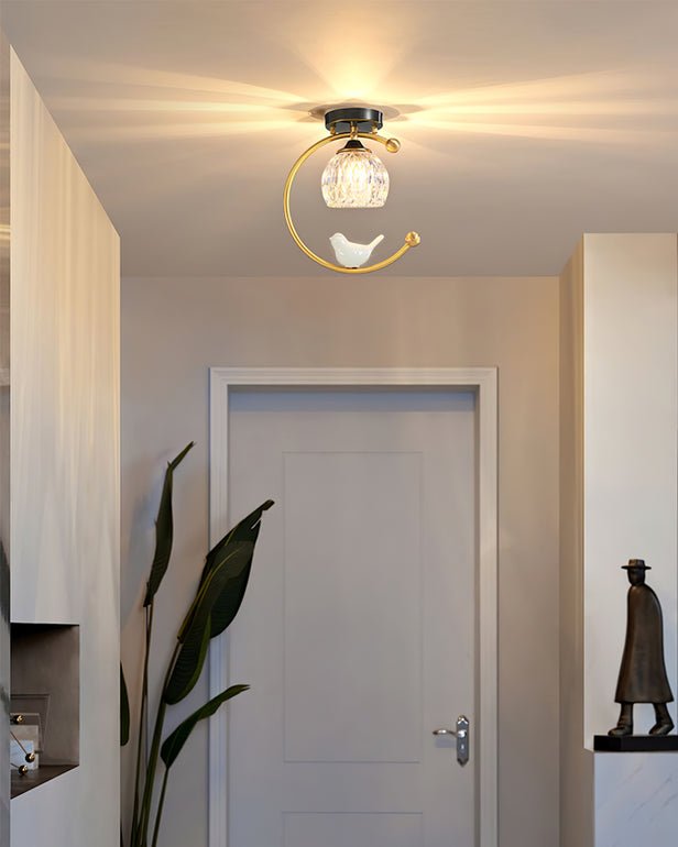 Otis Linearo Artistiek Keramiek Vogel Plafondlamp