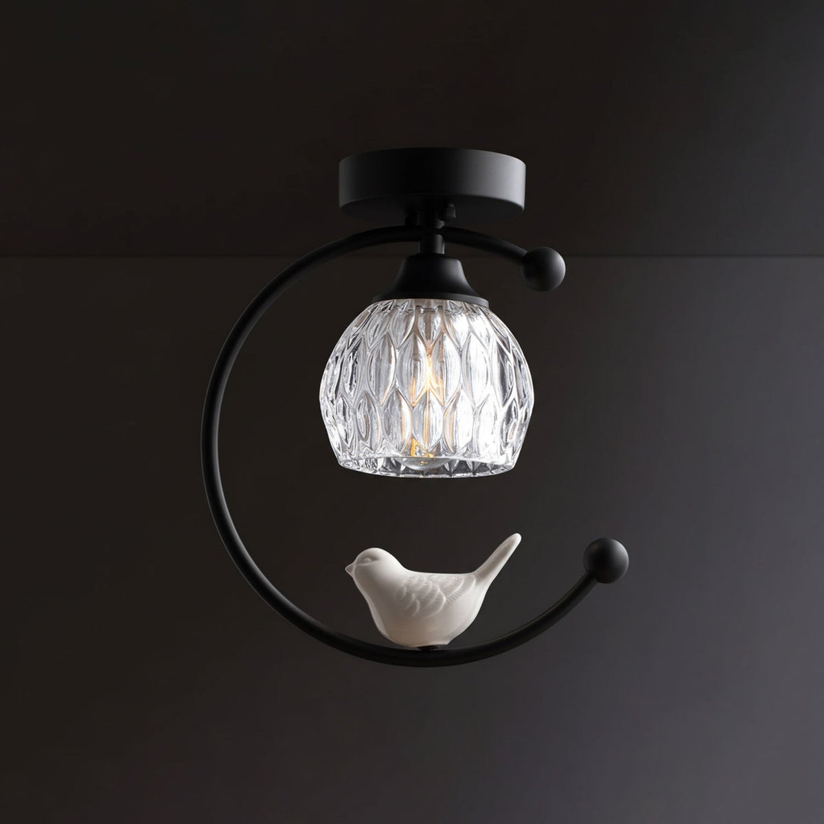 Otis Linearo Artistiek Keramiek Vogel Plafondlamp
