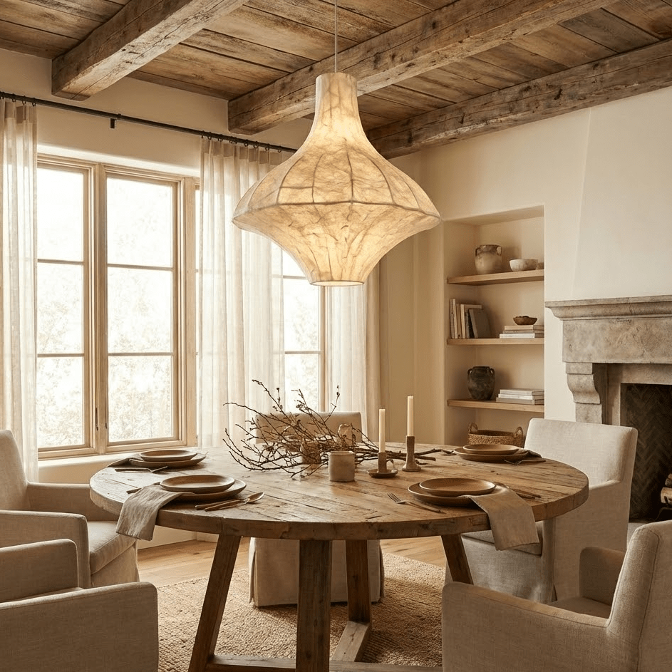 Aurielle hanglamp met zijden paviljoen