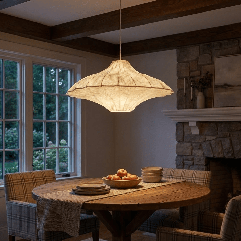 Aurielle hanglamp met zijden paviljoen