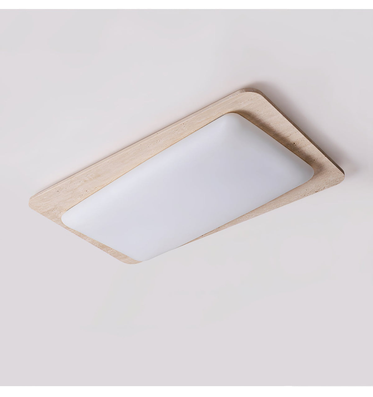 Seranina plafondlamp in geel travertin