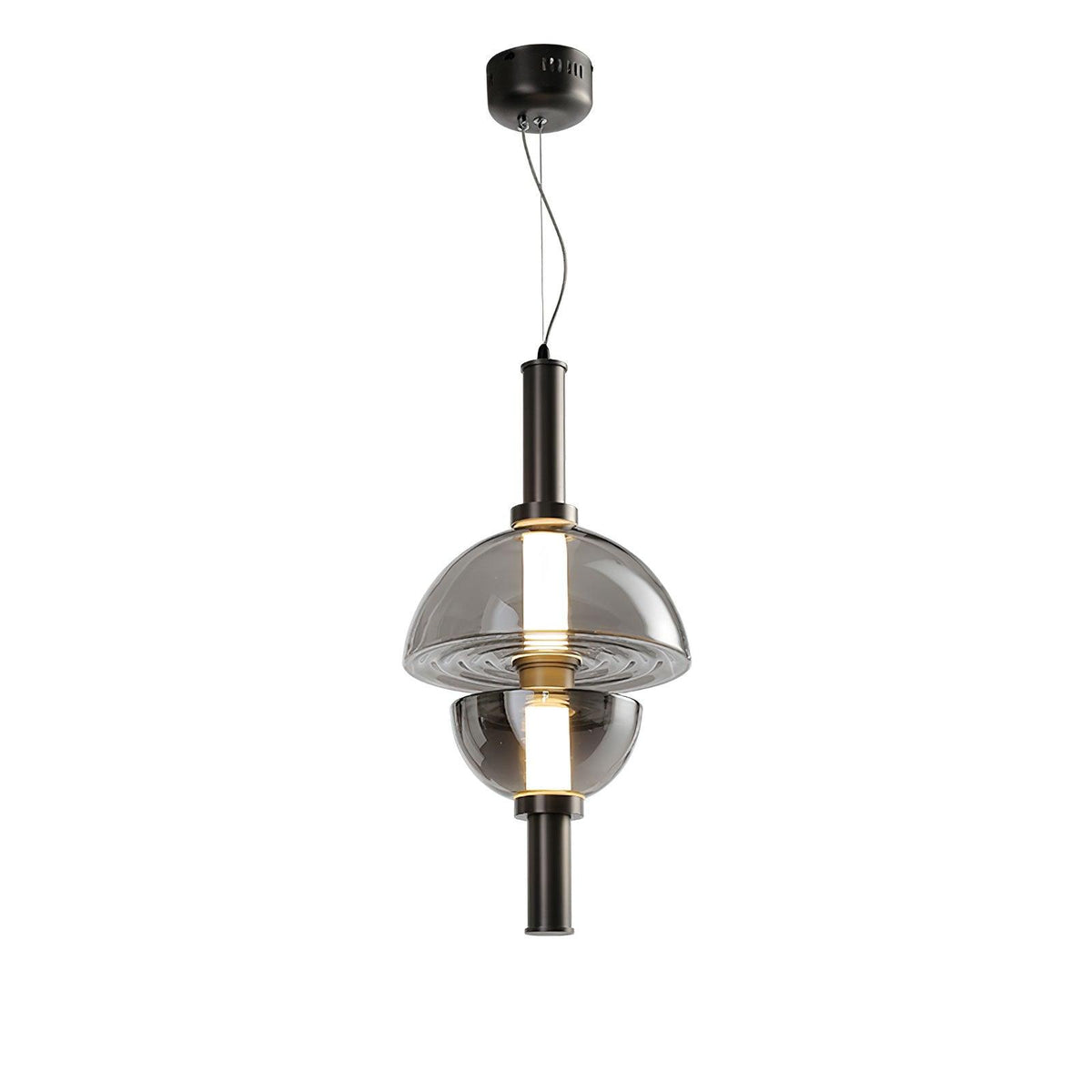 Celand Contemporair glas hanglamp Amber & Goud