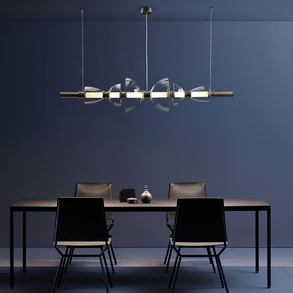 Celand Contemporair glas hanglamp Amber & Goud