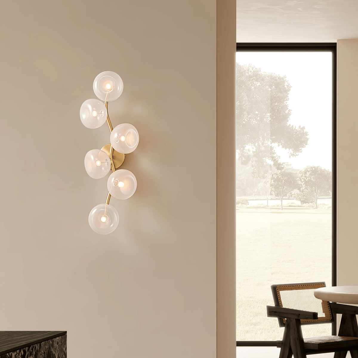 Velarina wandlamp Vine Noordse Kunst glas Metaal
