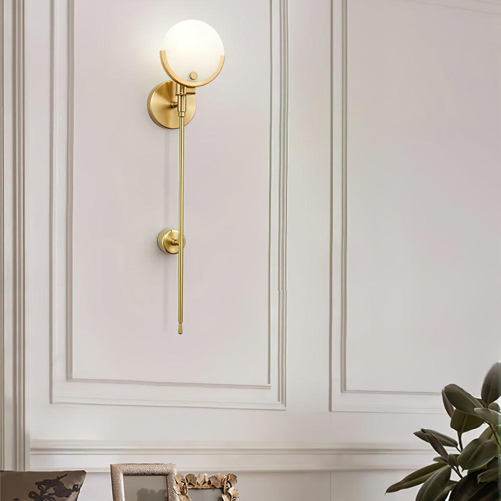 Aminex Sphere albasten wandlamp