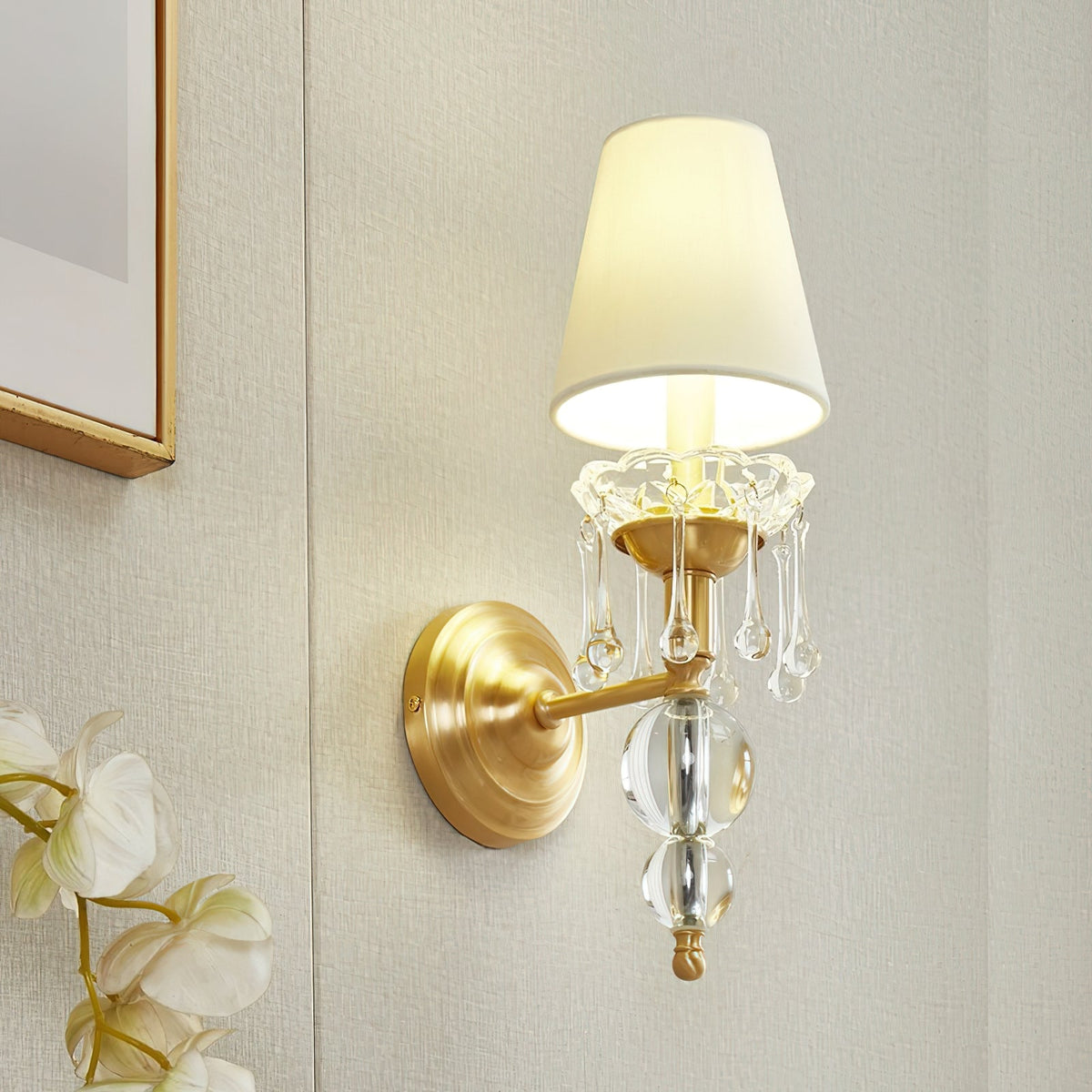 Qvistuvyh Postmodern luxe Stoffen Kristallen wandlamp