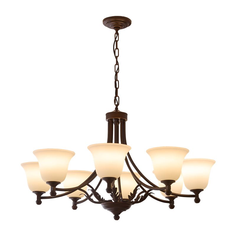 Elorira Traditionele Elegantie Bloemglas Kroonluchter van glas