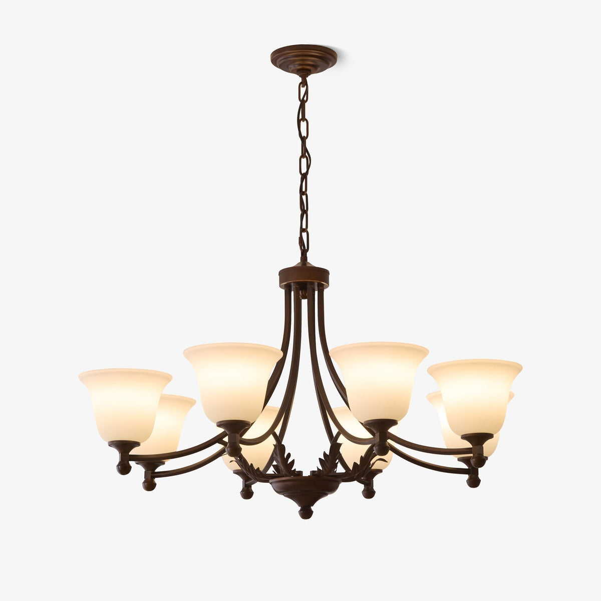 Elorira Traditionele Elegantie Bloemglas Kroonluchter van glas