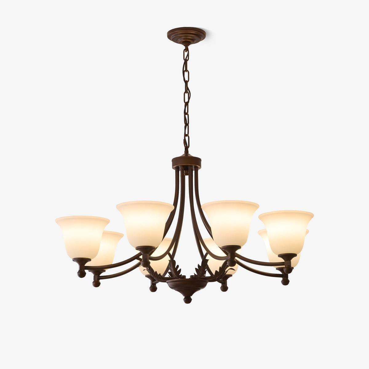 Elorira Traditionele Elegantie Bloemglas Kroonluchter van glas
