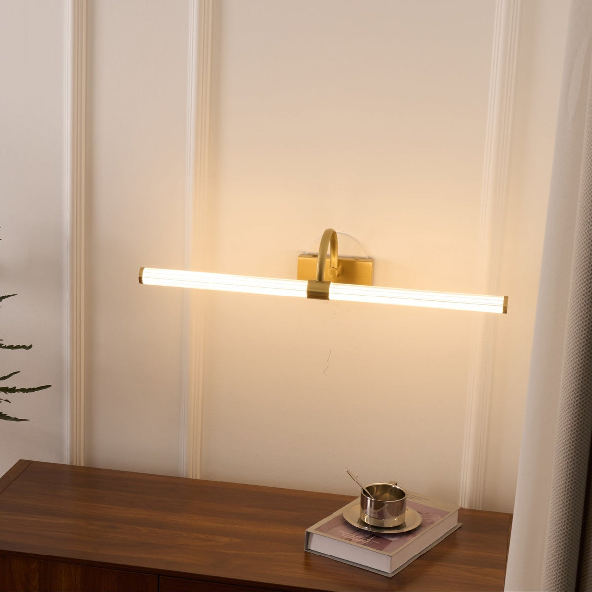 Beryl Moderne minimalistische wandlamp van messing