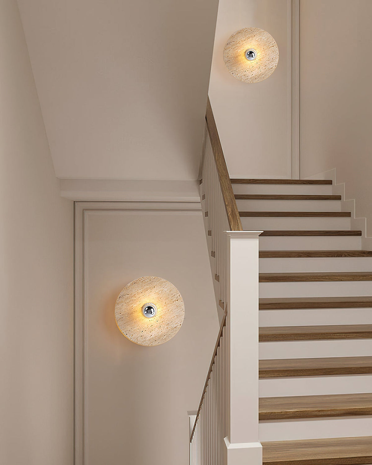 Norarora travertin Vlakke plafondlamp