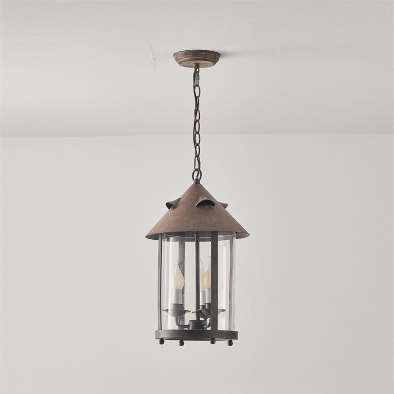 Tinduvyh Vintage Industriële hanglamp van Metaal en glas