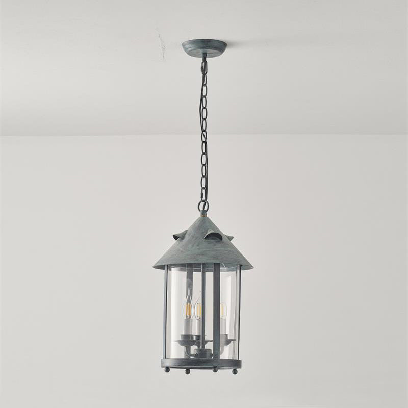Tinduvyh Vintage Industriële hanglamp van Metaal en glas