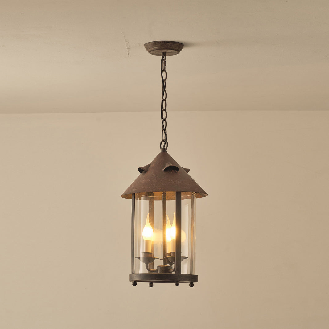 Tinduvyh Vintage Industriële hanglamp van Metaal en glas