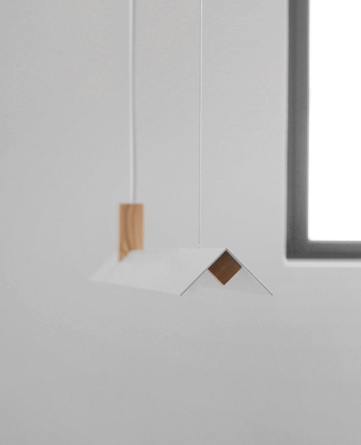 Linea Minimalistische hanglamp van hout