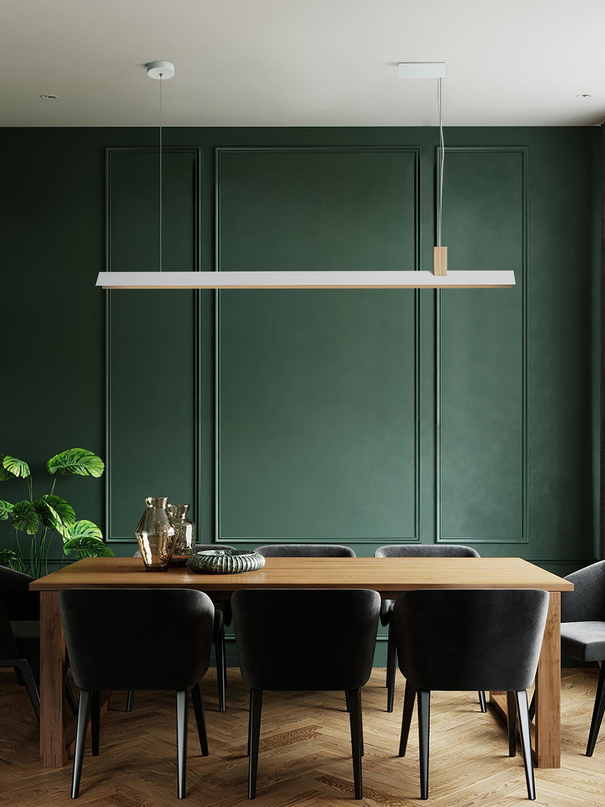 Linea Minimalistische hanglamp van hout