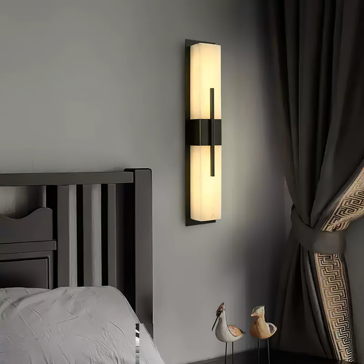 Vellmure Twin albasten wandlamp