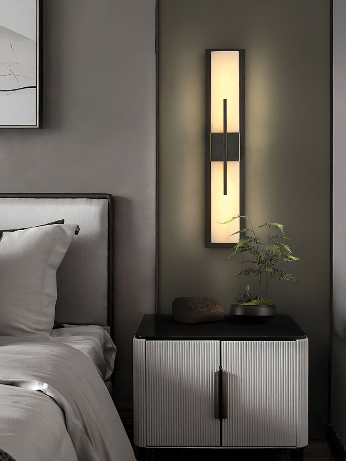 Vellmure Twin albasten wandlamp